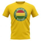 Bolivia Football Badge T-Shirt (Yellow)