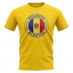 Moldova Football Badge T-Shirt (Yellow)