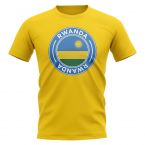 Rwanda Football Badge T-Shirt (Yellow)