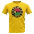 Vanuatu Football Badge T-Shirt (Yellow)