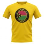 Vanuatu Football Badge T-Shirt (Yellow)