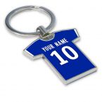 Personalised Bastia Football Shirt Key Ring