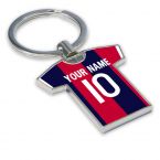 Personalised Bologna Football Shirt Key Ring