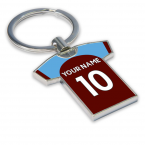 Personalised Burnley Football Shirt Key Ring