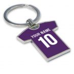 Personalised Fiorentina Football Shirt Key Ring