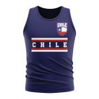 Chile Core Football Country Sleeveless Tee (Navy)