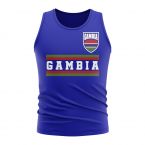 Gambia Core Football Country Sleeveless Tee (Royal)