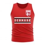 Denmark Core Football Country Sleeveless Tee (Red)