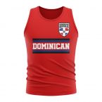 Dominican Republic Core Football Country Sleeveless Tee (Red)