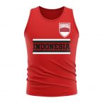Indonesia Core Football Country Sleeveless Tee (Red)