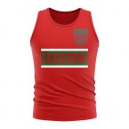 Morocco Core Football Country Sleeveless Tee (Red)