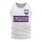 Slovakia Core Football Country Sleeveless Tee (White)