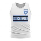 Somalia Core Football Country Sleeveless Tee (White)