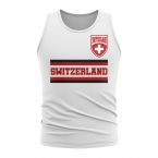 Switzerland Core Football Country Sleeveless Tee (White)