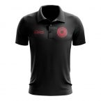 Albania Football Polo Shirt (Black)