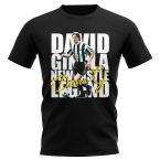 David Ginola Newcastle Player T-Shirt (Black)