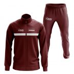 Latvia Concept Football Tracksuit (Maroon)