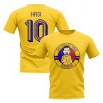 Gheorghe Hagi Romania Illustration T-Shirt (Yellow)