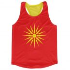 Macedonia Flag Running Vest