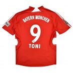 Bayern Munich 2007-09 Home Shirt Toni #9 ((Good) L)