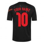 2020-2021 Portugal Pre-Match Training Shirt (Black) - Kids (Your Name)