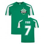 Luis Figo Lisbon Sports Training Jersey (Green)
