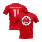 Zlatan Ibrahimovic Milan Illustration T-Shirt (Red)
