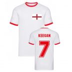 Kevin Keegan England Ringer Tee (White)