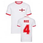 Declan Rice England Ringer Tee (White)