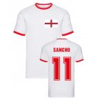 Jaden Sancho England Ringer Tee (White)