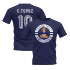 Carolos Tevez Boca Illustration T-Shirt (Navy)