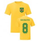 Socrates Brazil National Hero Tee's (Yellow)