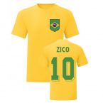Zico Brazil National Hero Tee's (Yellow)