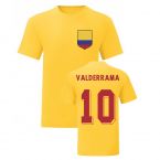 Carlos Valderrama Colombia National Hero Tee's (Yellow)