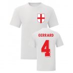 Steven Gerrard England National Hero Tee (White)