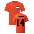 Ronald De Boer Holland National Hero Tee's (Orange)