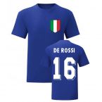 Daniele De Rossi Italy National Hero Tee's (Blue)