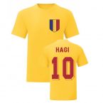 Gheorghe Hagi Romania National Hero Tee (Yellow)