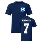 Darren Fletcher Scotland National Hero Tee (Navy)