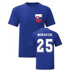 Lubomir Moravcik Slovakia National Hero Tee (Blue)