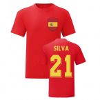 David Silva Spain National Hero Tee (Red)