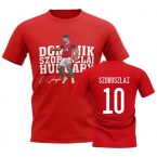 Dominik Szoboszlai Hungary Player Tee (Red)