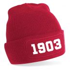 Madrid 1903 Football Beanie Hat (Red)