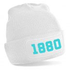 Manchester 1880 Football Beanie Hat (White)
