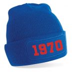 Paris 1970 Football Beanie Hat (Blue)