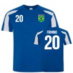 Brazil Sports Training Jersey (Firmino 20)