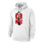 Ronaldo CR is COMING HOME footer with hood, white