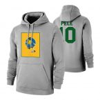 Pele Selecao footer with hood, grey