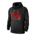 Milan San Siro footer with hood, black