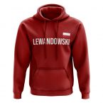 Robert Lewandowski Poland name hoody (red)